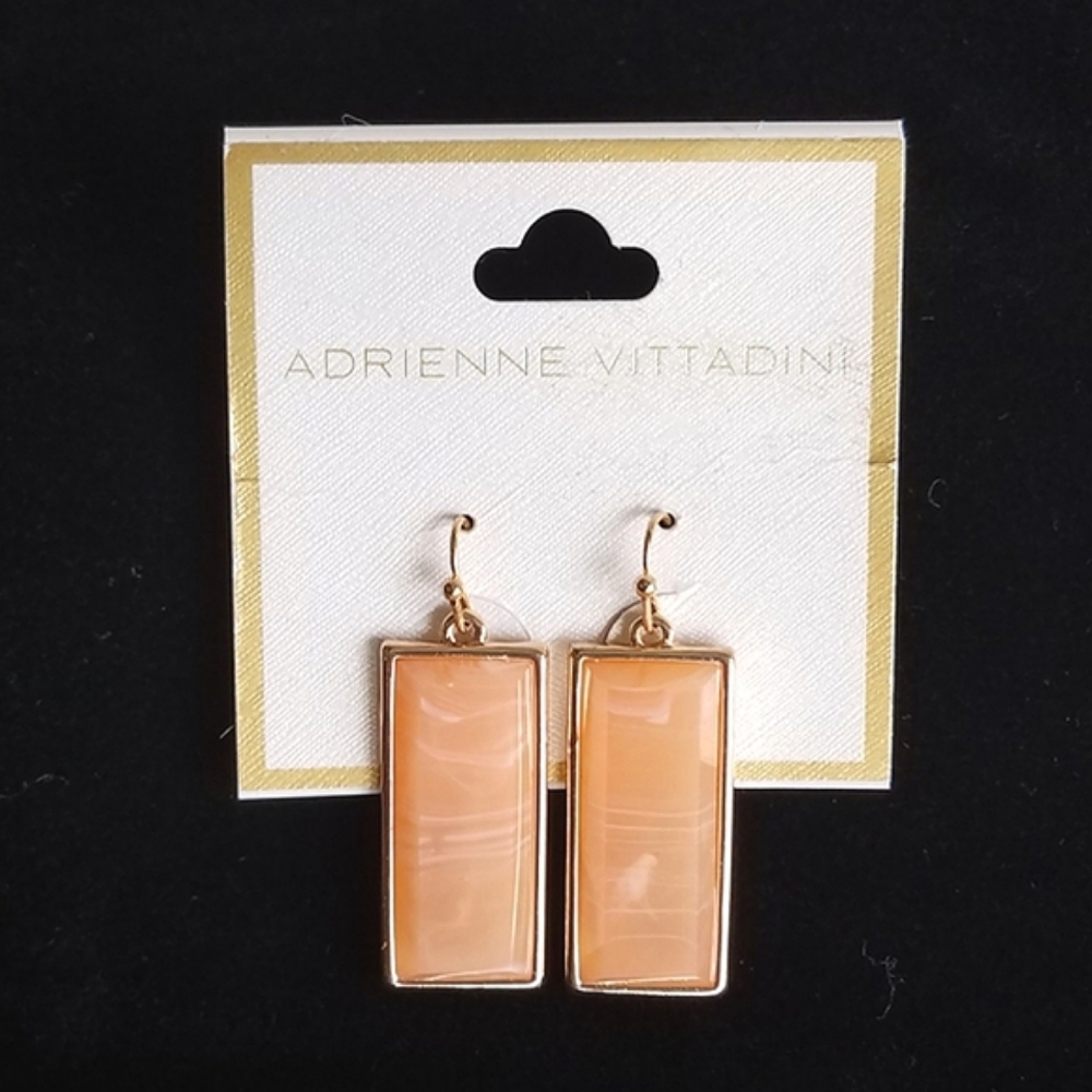 Adrienne Viittadini Glass Coral Drop Earnings - Picture 2 of 5